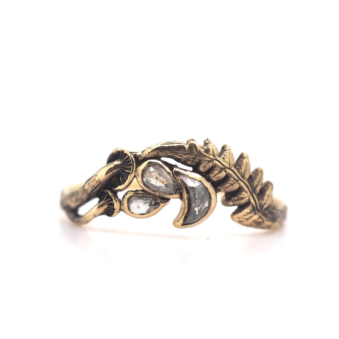 Celestial mushroom wave ring