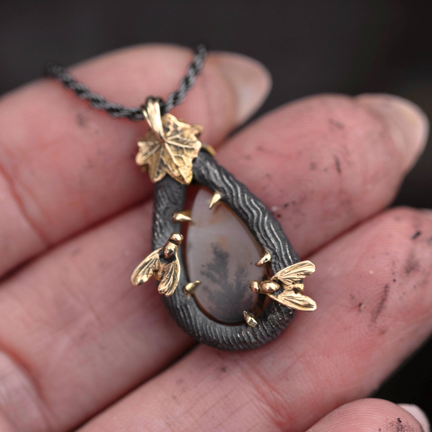 Cinder fly pendant