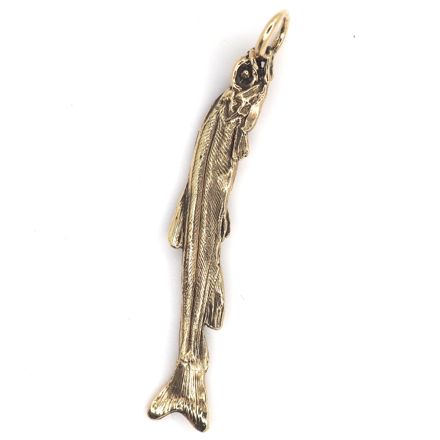 Creepy Fish Pendant gold