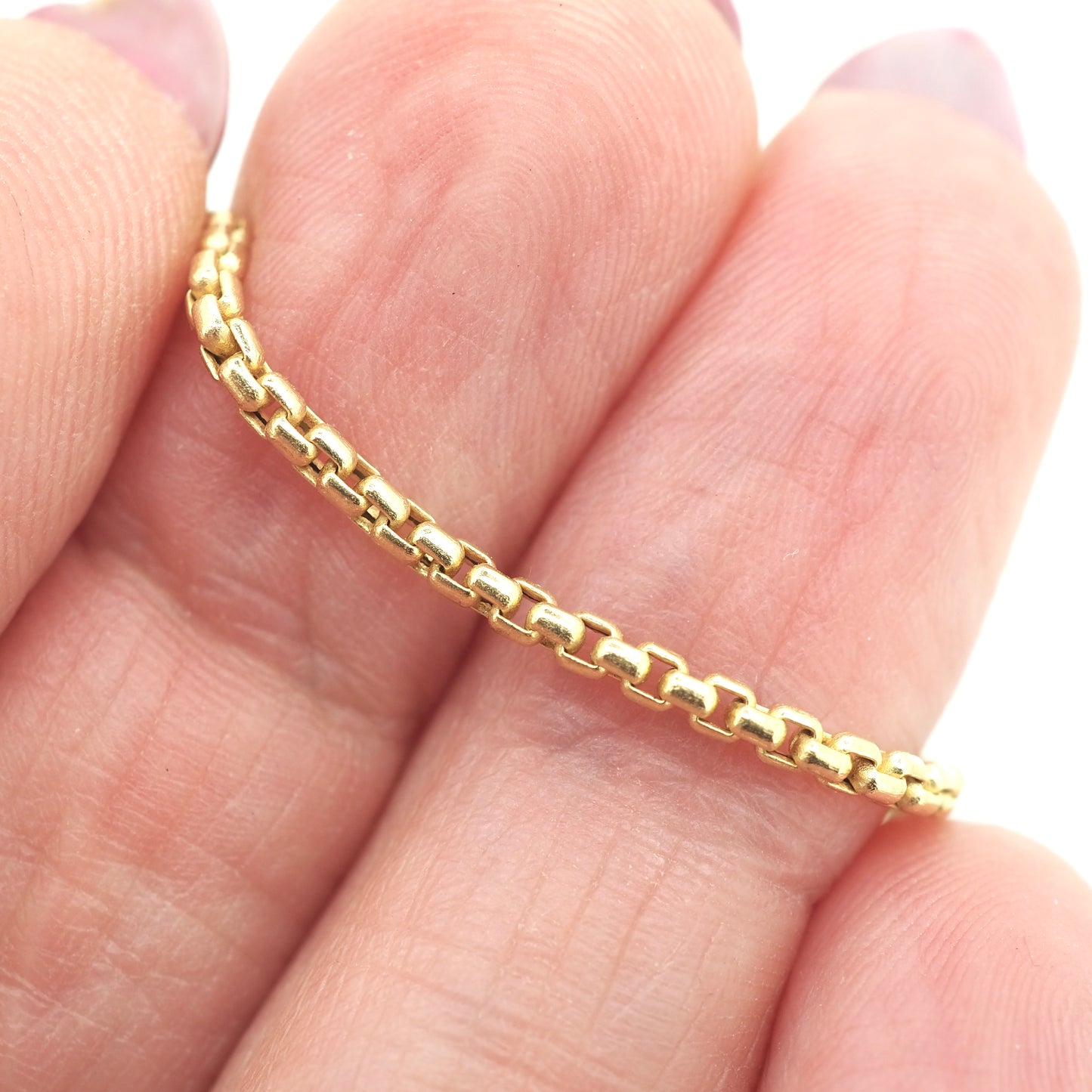 14k gold box chain