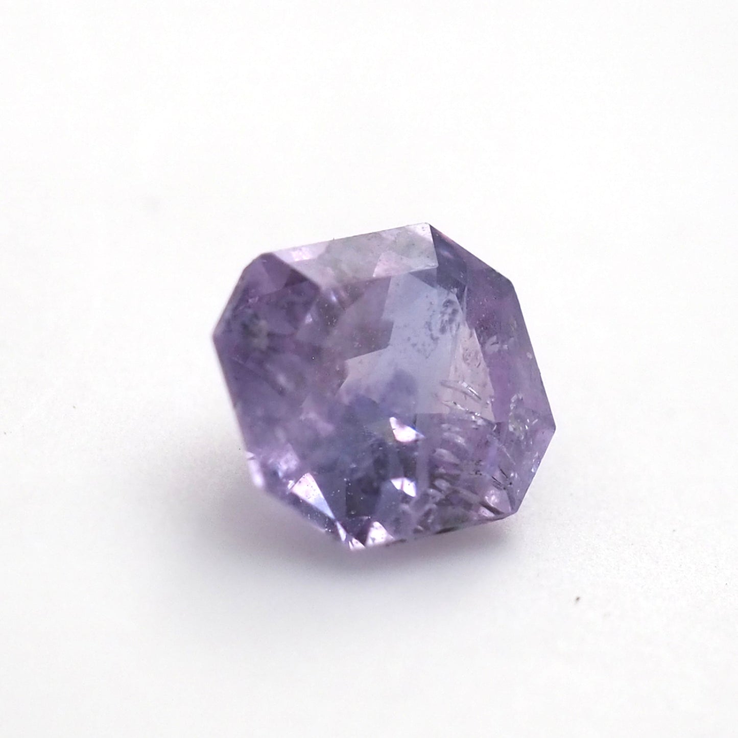 Purple sapphire octagon step cut .38ct