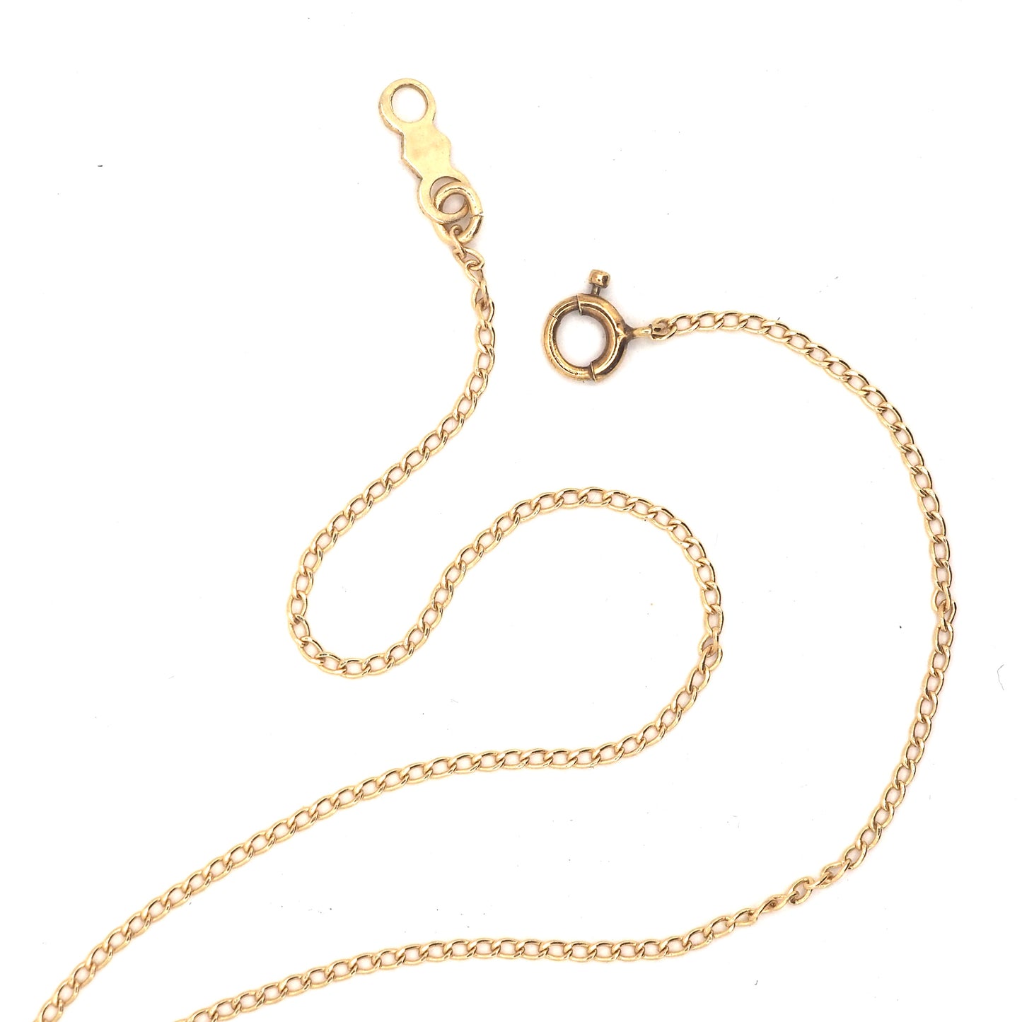 14k gold curb chain