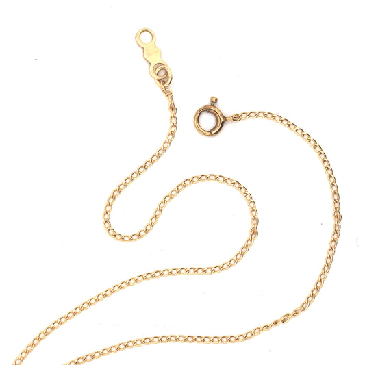 14k gold curb chain