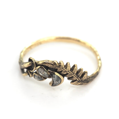 Celestial mushroom wave ring