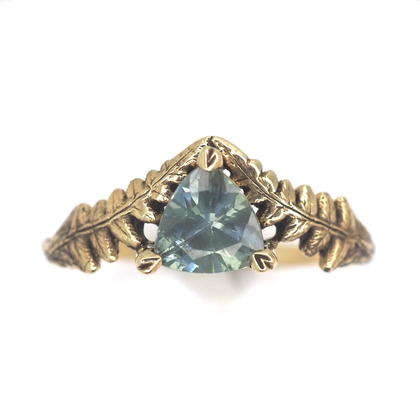 Timberline ring with teal sapphire