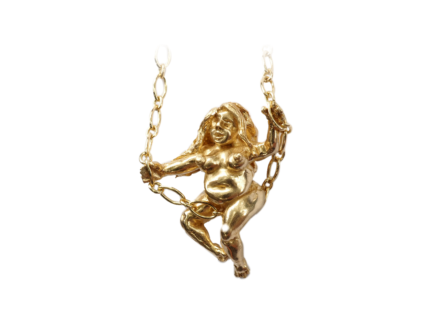 Swinging nudie necklace