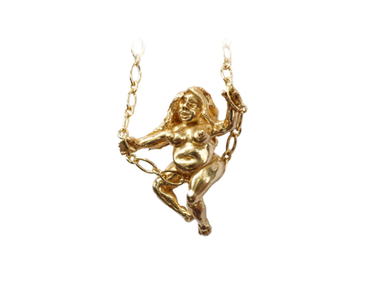 Swinging nudie necklace