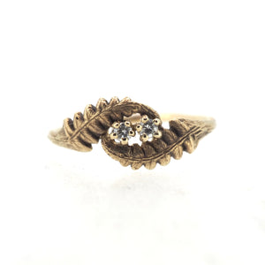 Fernfinity ring gold and diamonds