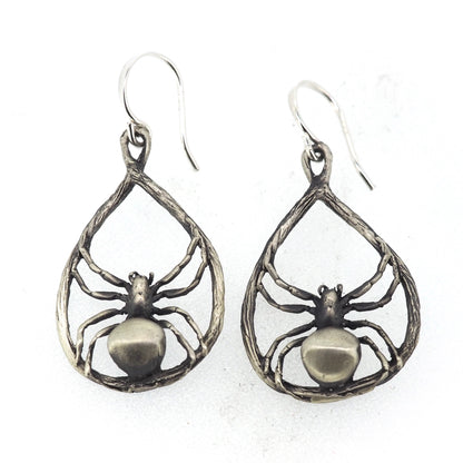 Orb weaver earrings