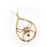 Orb weaver necklace In gold