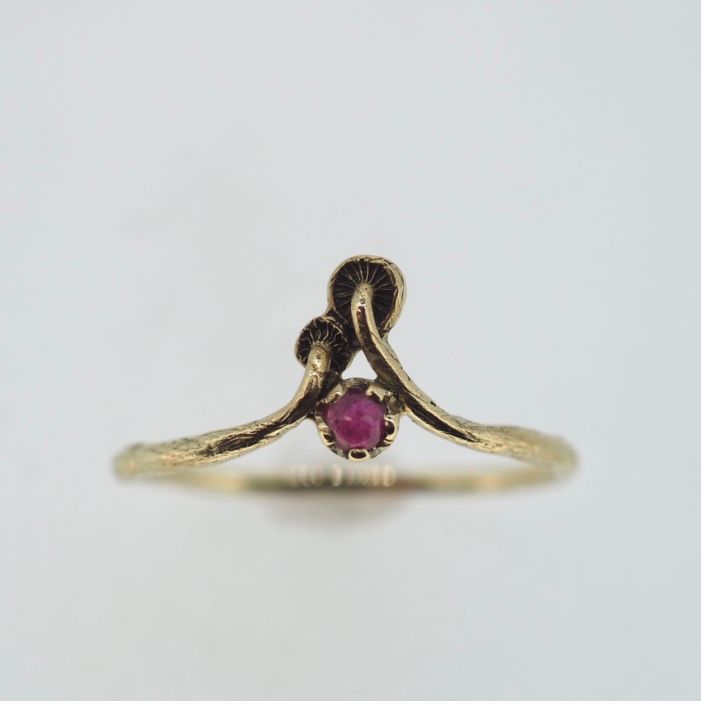Tiniest twins gemstone ring
