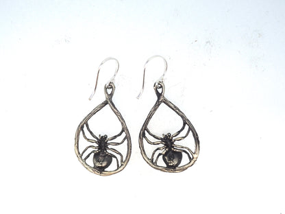 Orb weaver earrings
