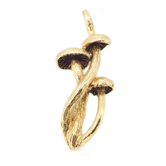 Mushroom trio necklace