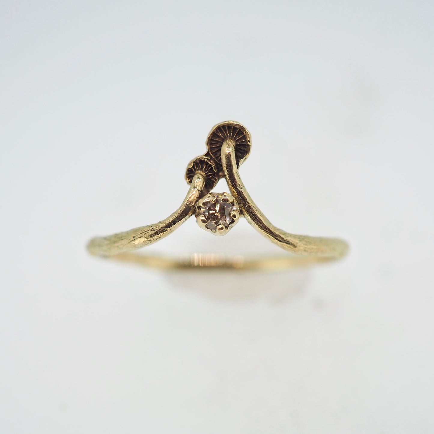 Tiniest twins gemstone ring
