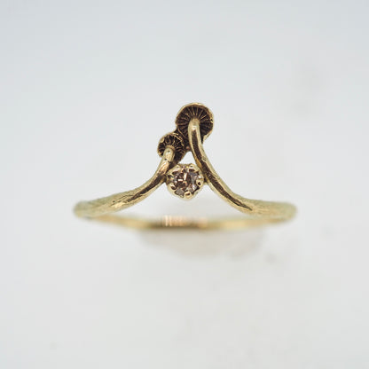 Tiniest twins gemstone ring