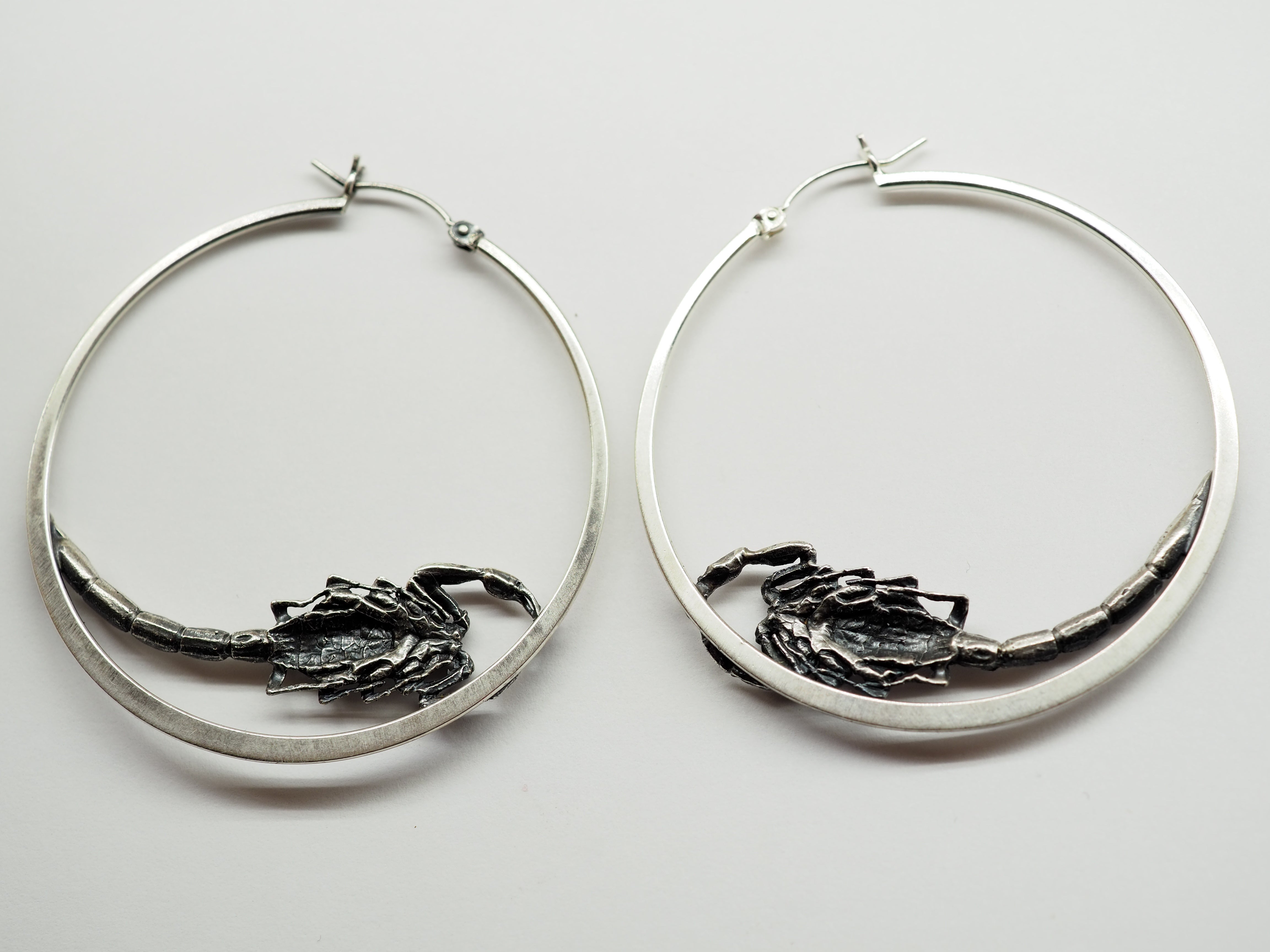 scorpion hoop earrings