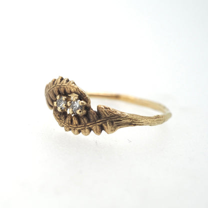 Fernfinity ring gold and diamonds