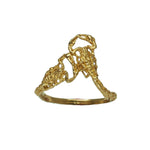 Scorpion apex ring gold