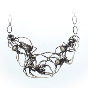 Web of spiders necklace