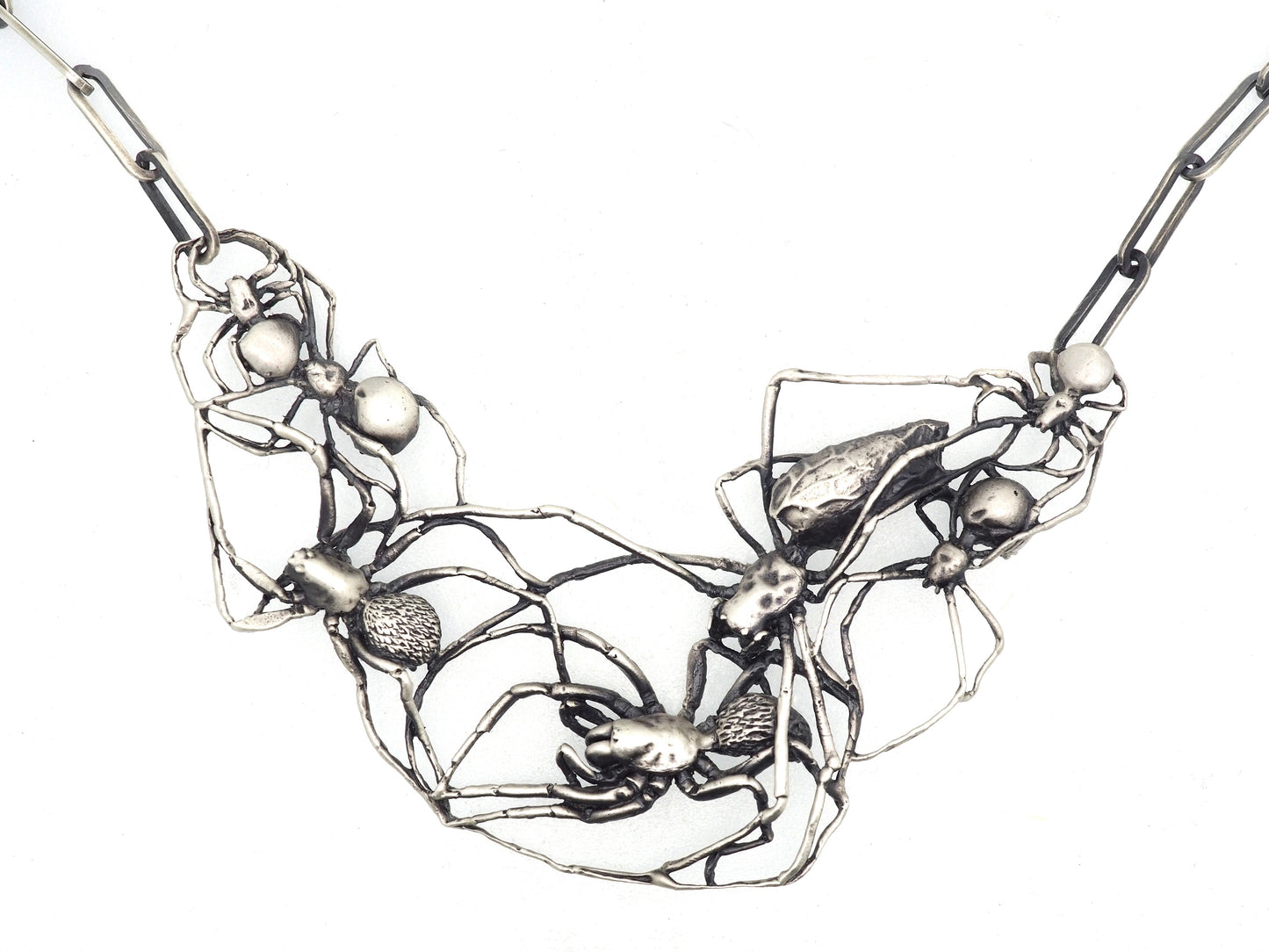 Web of spiders necklace