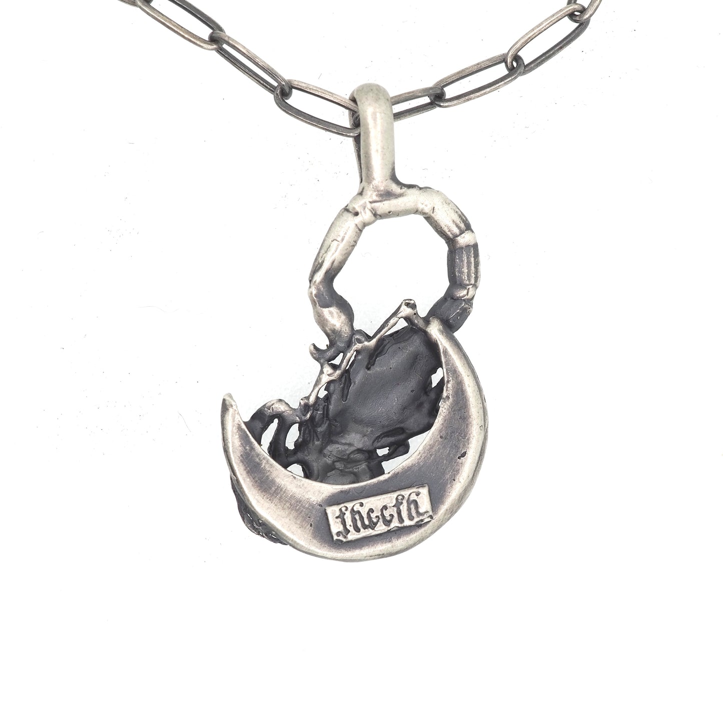 Scorpion moon necklace