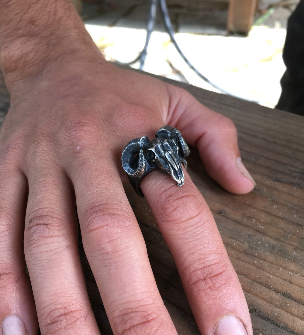 ram skull ring